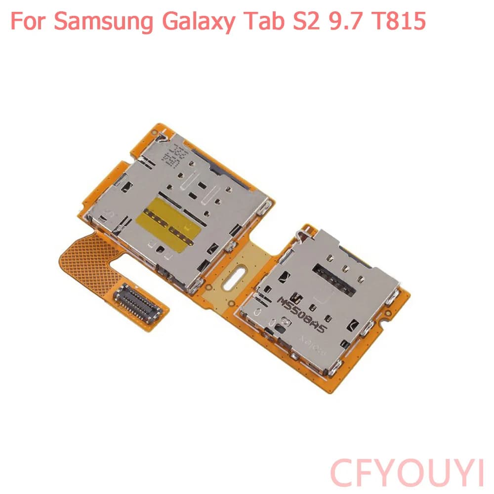 Titolare Della Carta SIM in Contatto Con Cavo Della Flessione Per Samsung Galaxy Tab 9.7 S2 T815 Lettore di SIM Card