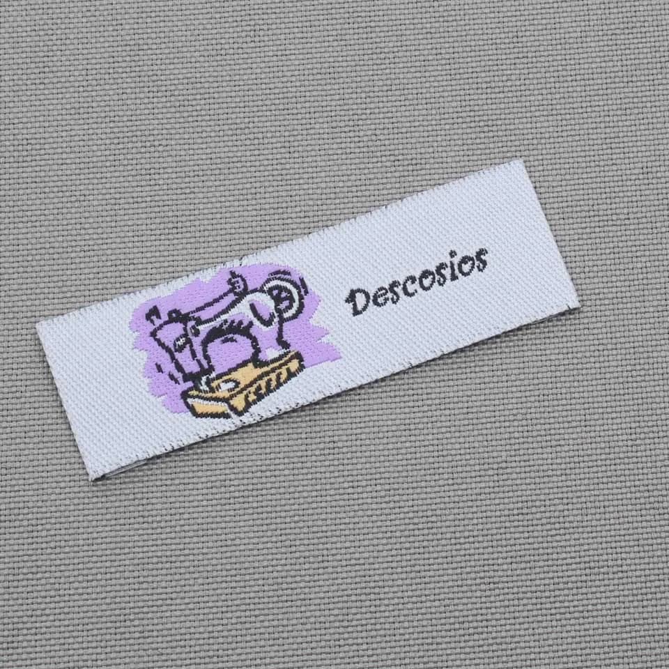 Etichette personalizzate per abbigliamento, etichette tessute e cartellini per marchi privati, 1000 pezzi/lotto