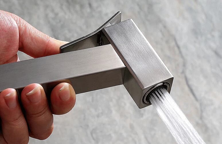 In acciaio inox Handheld Toilette Bagno nichel spazzolato Bidet Doccia Testa di Spruzzo Spruzzatore Bidet Testa BD745