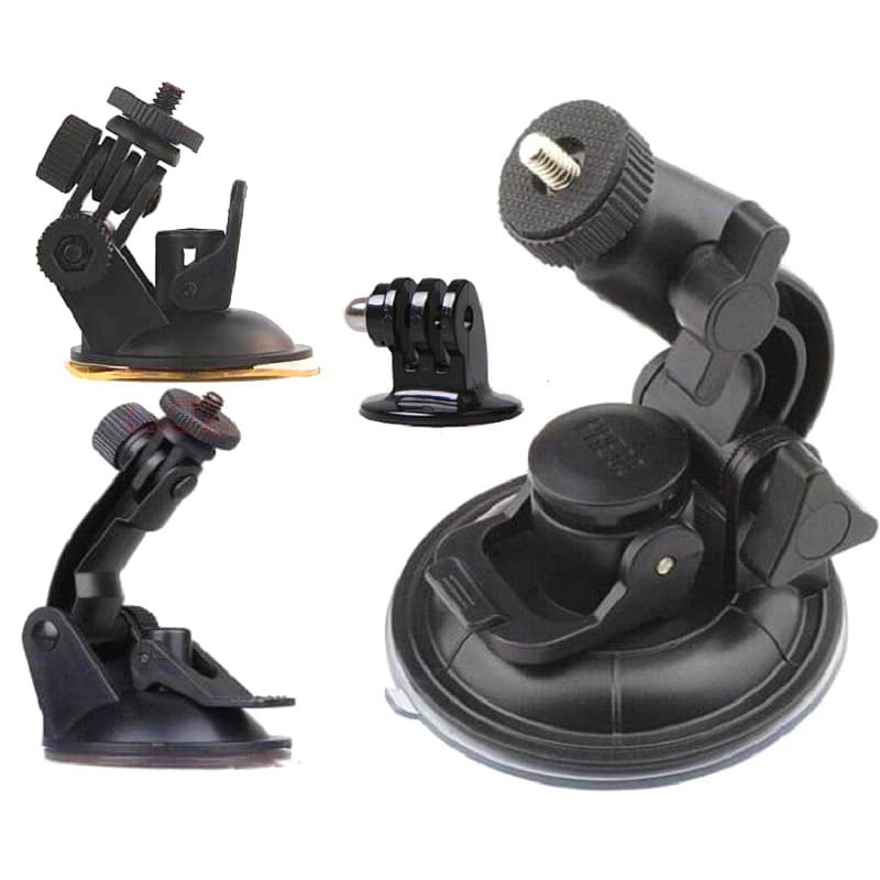 Supporto a ventosa per treppiede L/M/S, supporto per auto per GoPro Hero 13/12/11/10, Xiaomi Yi 4K, DJI Action SJ6/8, One X3/X4/X5, Ace Pro2