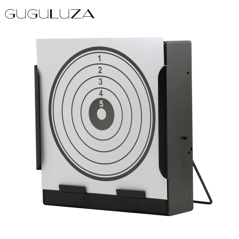 GUGULUZA Scatola di carta bersaglio 14 * 14 cm Pistola ad aria compressa Tiro al bersaglio Custodia per tiro con l'arco Scatola bersaglio in metallo Accessori per la caccia
