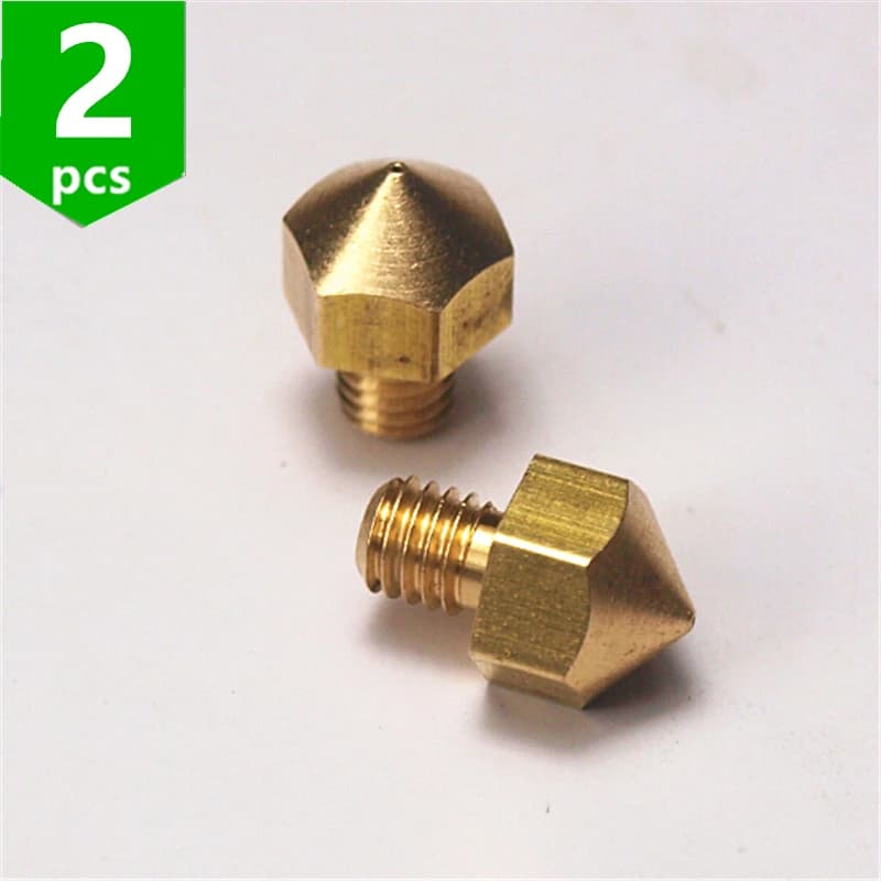 2 pz/lotto Ultimaker Ugello In Ottone Originale 0.4mm per Hot End 3.0mm Filamento Stampante 3D