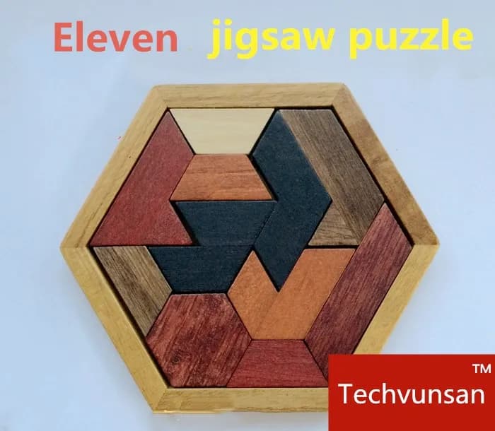 Dodici puzzle da tavolo sblocca oggetti di scena finiscono i puzzle Tangram per aprire la serratura Oggetti di scena del gioco della stanza di fuga nella vita reale