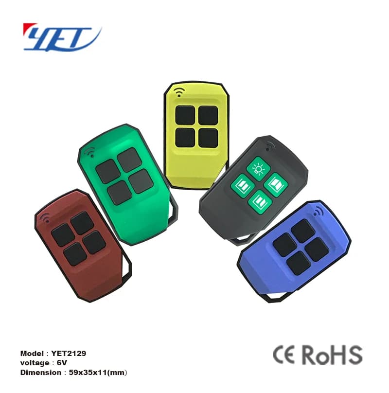 Colored Model Beautiful Design Universal Use Remote Control Wireless Remote Duplicator Face Copy 433.92mhz
