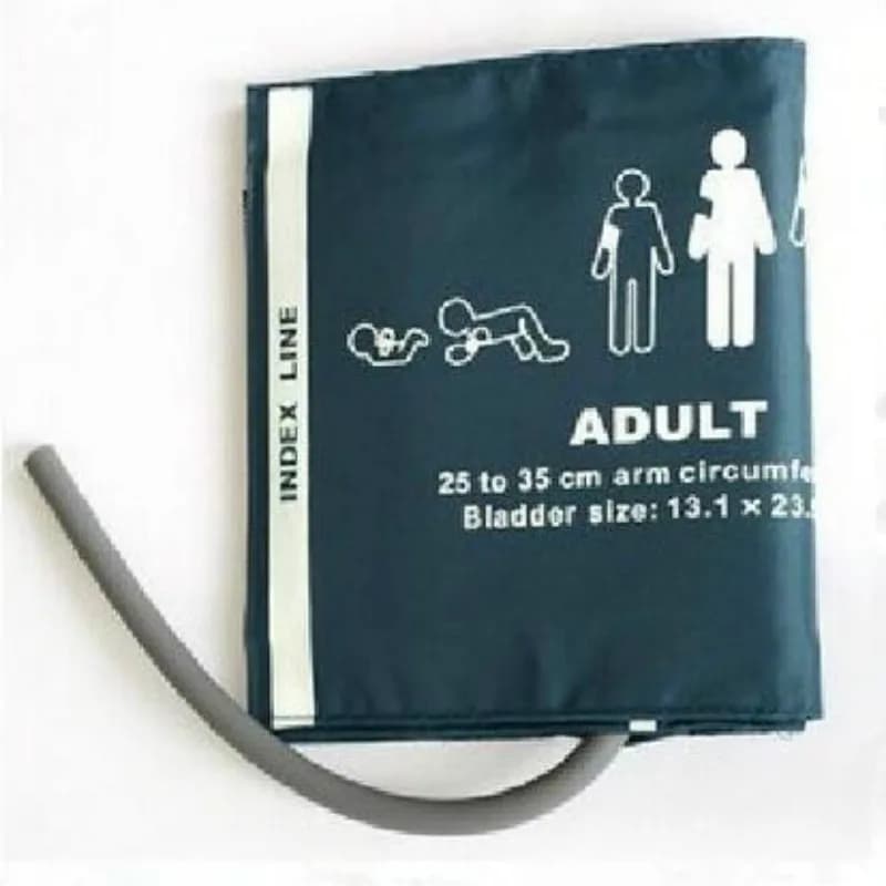 10pcs/Lot Free Shipping Normal Adult Reusable Nylon Reusable NIBP Cuff Single Tube,Bladder Inside Monitor ARM Cuff 25-35cm