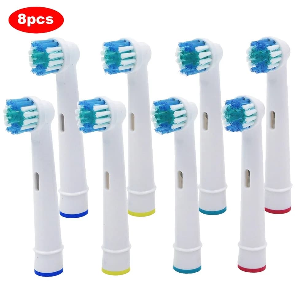 8 spare heads for Oral-B Advance Power/Pro Health/Triumph/3D Excel/Vitality Precision Clean