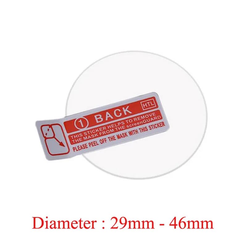 Pellicola protettiva rotonda in vetro temperato per Samsung Galaxy Huawei Garmin Xiaomi Amazfit Suunto Smart Watch Cover proteggi schermo