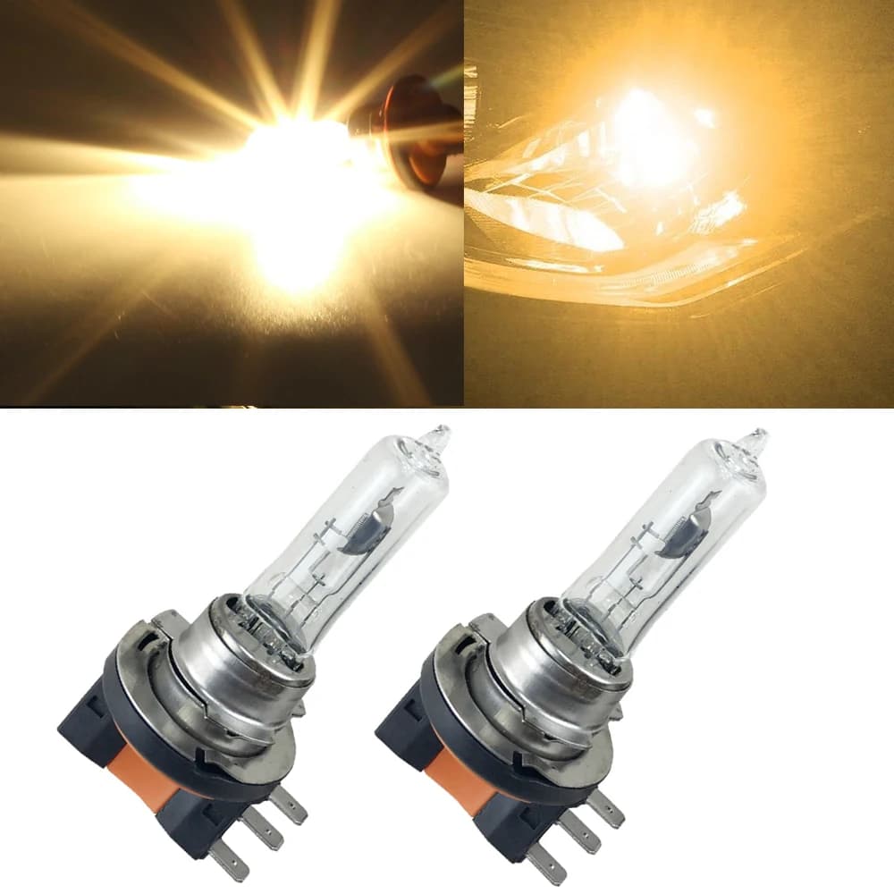 2 pz/lotto H15 lampadine alogene 3200K PGJ23t-1 64176 fari abbaglianti/anabbaglianti DRL 15/55w per GOLF MK6 TOUAREG per AUDI A5 A6