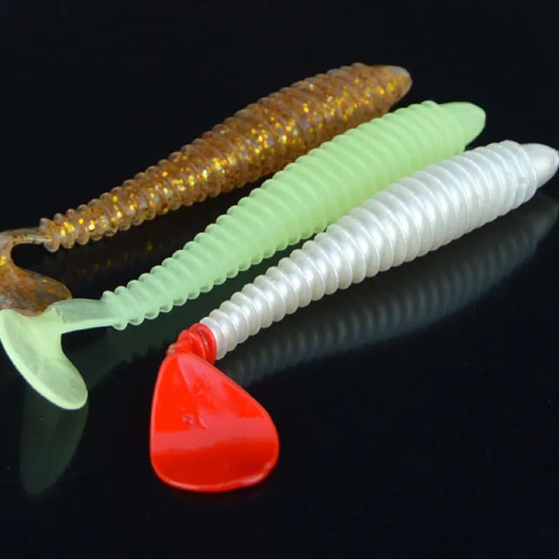Esca da pesca Grub Soft Bait Boot T Tail Fish 10cm/8.5g Single Tail Worm esche artificiali TEXAS RIG