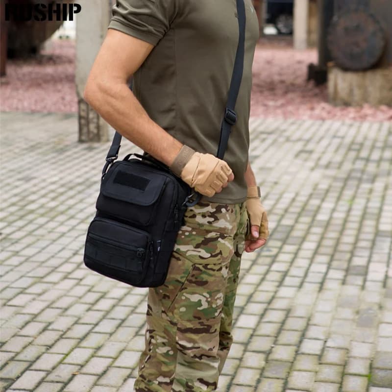 Borsa a tracolla militare da caccia tattica, borse da viaggio per escursioni, borsa a tracolla da uomo impermeabile in Nylon, borse da esterno