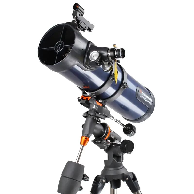 CELESTRON AstroMaster 130EQ Newtonian Reflector Telescope Red Dot Finderscope Spotting Scopes CG-3 Equatorial Tripod