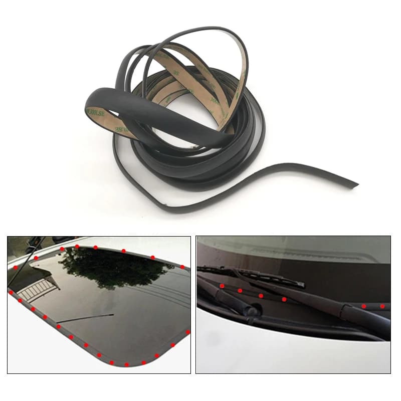5 Metri Auto Tetto Apribile Weatherstrip Finestra Sigillante di Tenuta in Gomma Striscia Parabrezza Anteriore Posteriore Impermeabile Trim