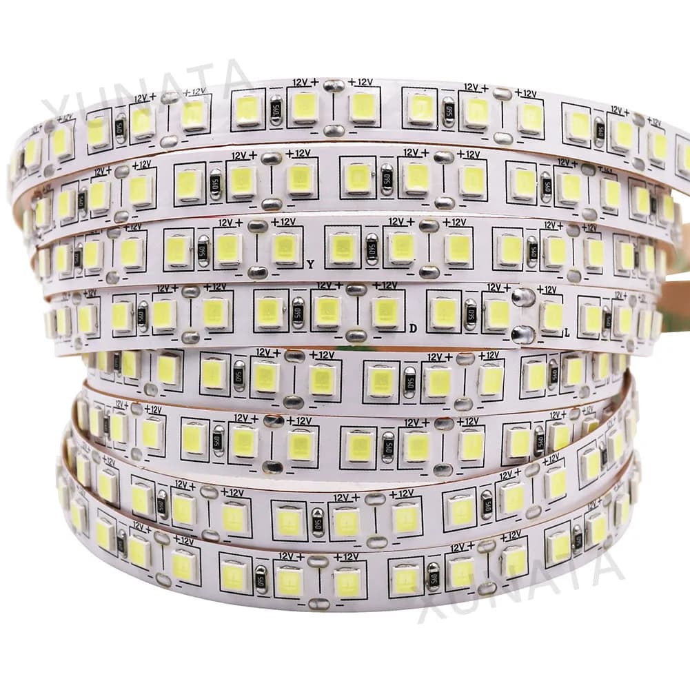 Striscia LED SMD 5050 5054 4040 5630 120 LED/m 5 m Striscia LED flessibile IP20 super luminosa non impermeabile 12 V Bianco caldo freddo