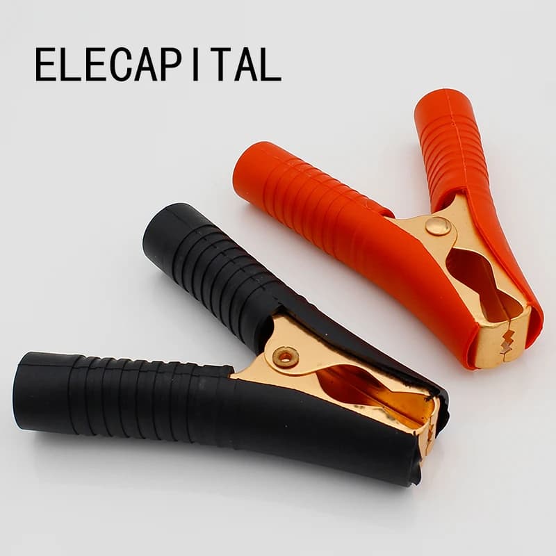 Morsetti a coccodrillo per auto calde Morsetti per batteria Clip a coccodrillo 100A Rosso + Nero