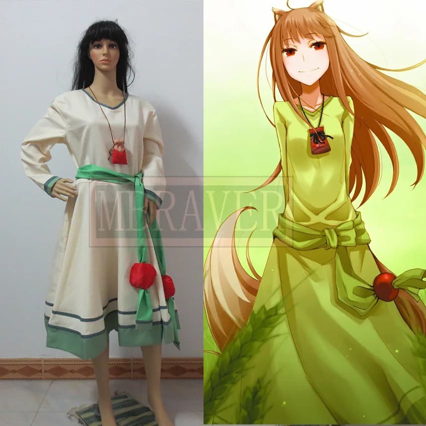 Spice and Wolf Holo Abbigliamento Cosplay Horo COS Costumi Abito per ragazze Donne Halloween Abito da festa di Natale