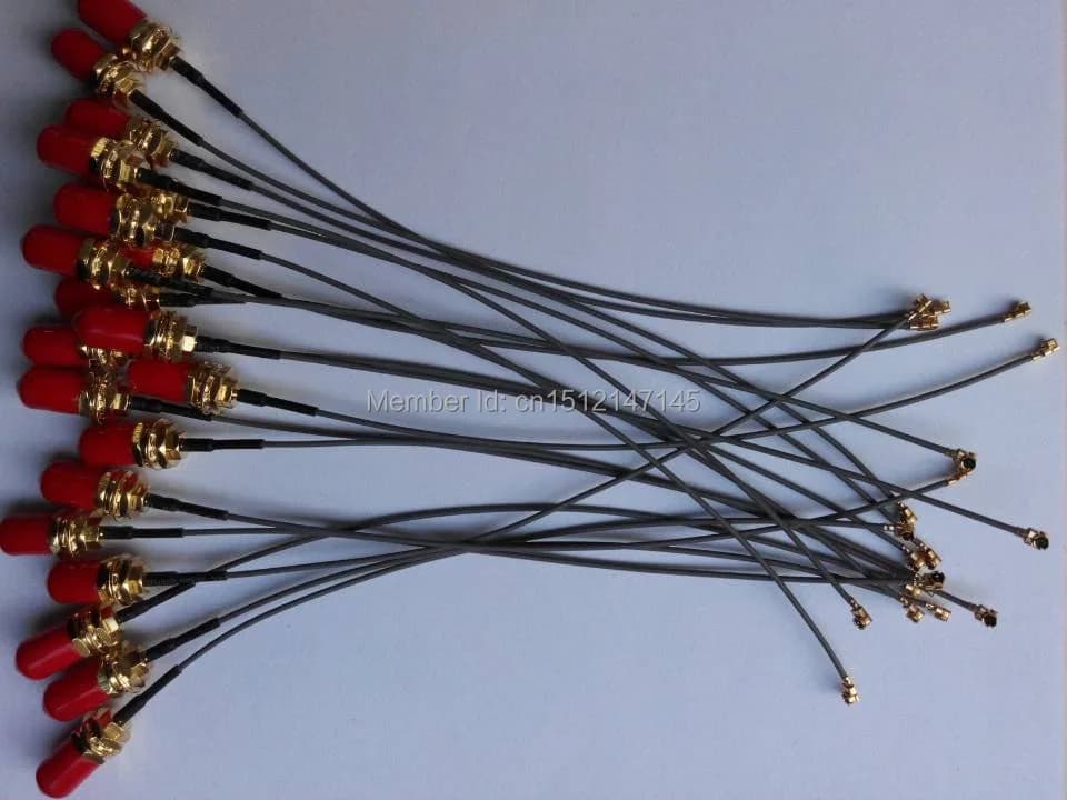 Cavo Sma sim900a, sim908, modulo sim900 (20 pezzi/lottp) Mini PCI U.FL a SMA Antenna WiFi Cavo a spirale IPX a SMA