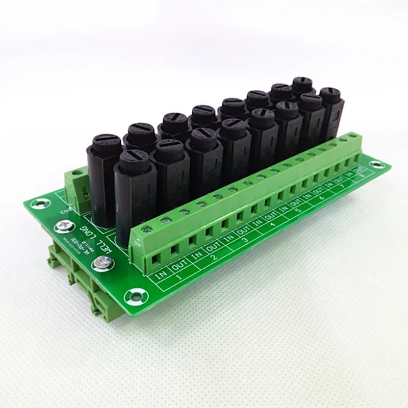 16 Channel Fuse Module Power Distribution Board - Circuit Breaker for Safety And Control