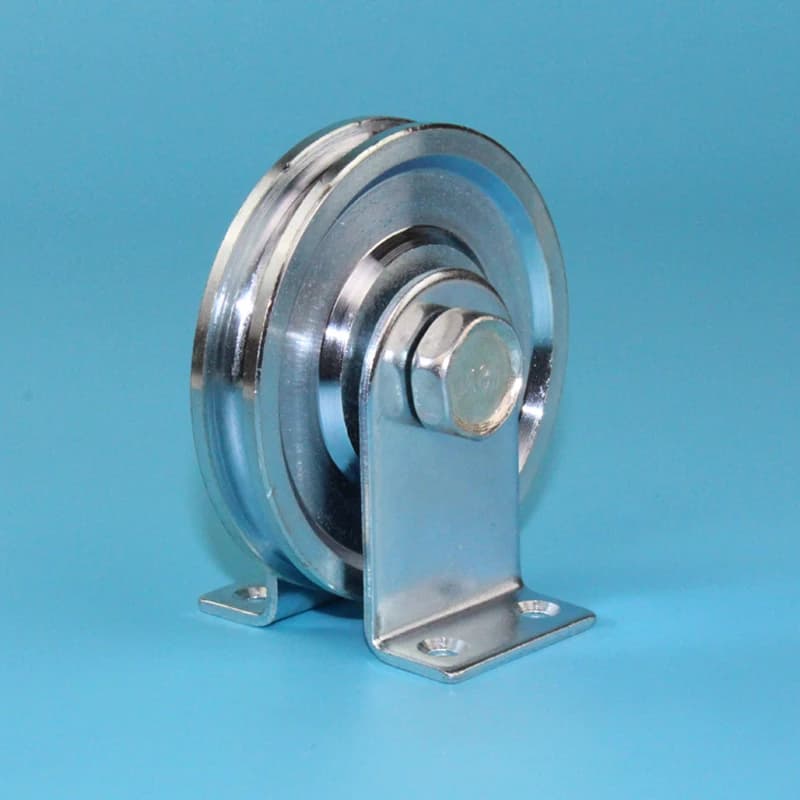 Stainless Steel Sliding Wheels/Pure/Roads with 6001RS U-Groove Background Ball Bearing, Diameter 73 Millimeters, 13.5 Millimeters Thickness with Support 1 Pz/Lot