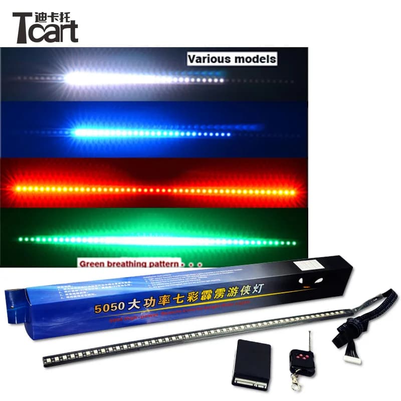 Tcart Auto Strip Parts per Volkswagen Golf 4 Mk4 LED Knight Rider Lights RGB Color Wth telecomando accessori per Auto