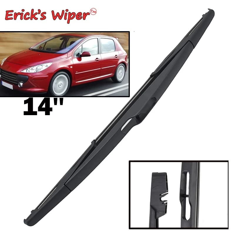 Erick's Tergicristallo 14 "Spazzola Tergicristallo Posteriore Per Peugeot 307 2001 - 2008 Parabrezza Parabrezza Pulito Portellone Finestra Auto Spazzola Pioggia