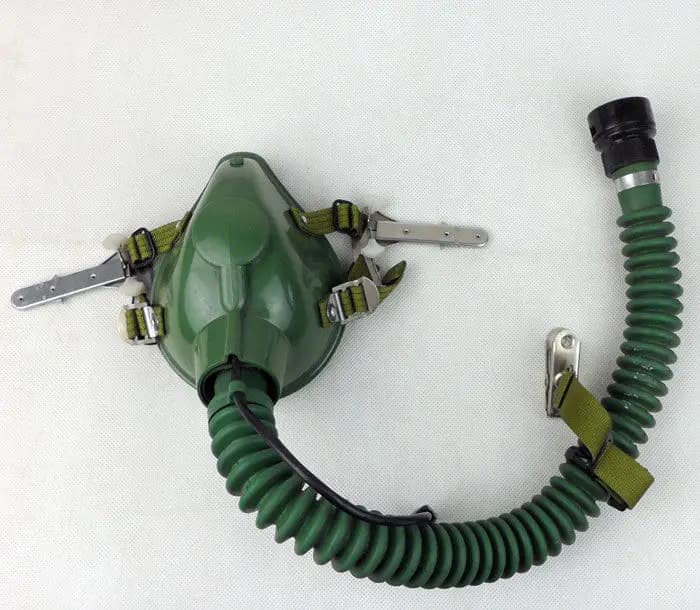 Originale cinese PLA 6512A-1 Air Force ossigeno maschera pilota maschera & Latch-CN028