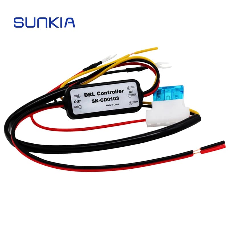 Controller DRL Auto Car LED Luce di marcia diurna Relè Cablaggio Dimmer On/Off 12-18V Controllo fendinebbia