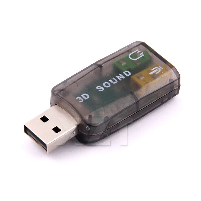 Adattatore per scheda audio esterna USB da USB a audio 3D Microfono professionale con suono a 5.1 canali da 3,5 mm