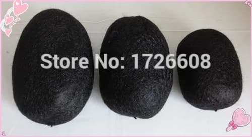 1pc Largest size round light brown hair padding women synthetic hair accessory hair stuffing fashion hairpiece updo free ship