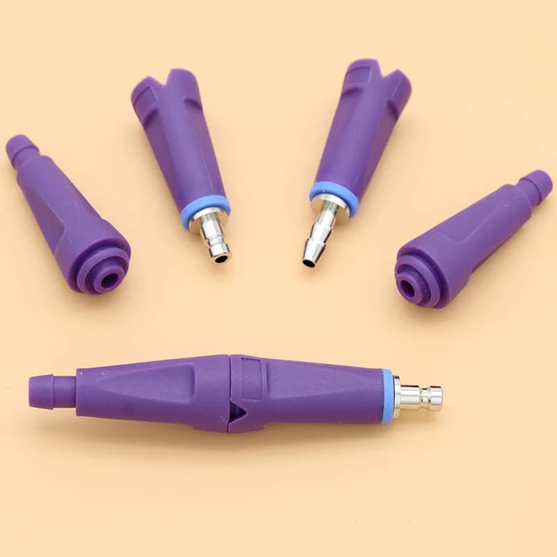 NIBP blood pressure single cuff tube air tube connector, compatible Siemens/Drager air duct plug.