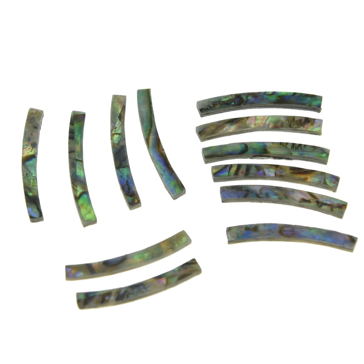 KAISH Ukulele Rosetta Paua Abalone Curvo Strisce Ukulele Sound Foro Inlay Larghezza 2mm 3mm
