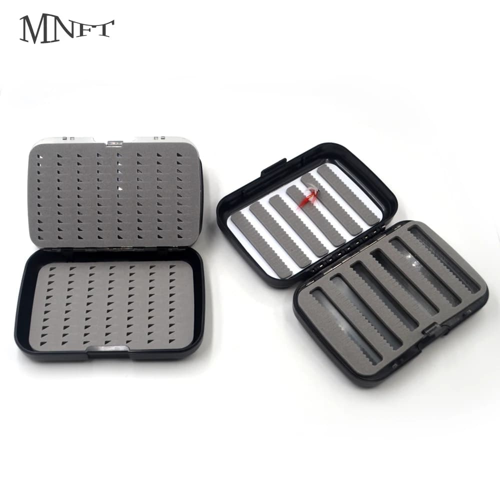 MNFT 1 pcs waterproof fly fishing box slot foam fishing box pocket flies ninfa fishing bait on ice bag for fly equipment