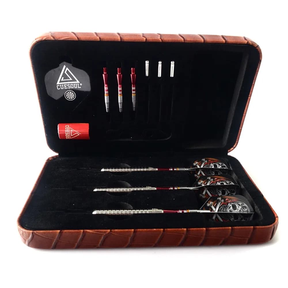 CUESOUL Barili 24 Grammi di Tungsteno Tungsteno Acciaio Tip Freccette-Preciso Con Il Cranio Dart Volo e Strumento