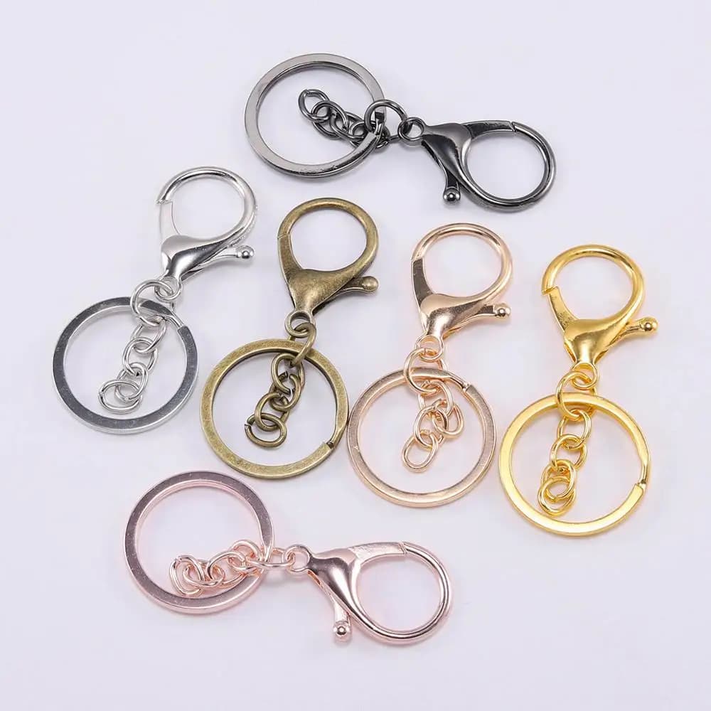 5 pz/lotto Portachiavi 30mm Portachiavi 70mm Aragosta Chiusura Chiave Moschettoni Portachiavi Creazione di Gioielli FAI DA TE Trovare Portachiavi FAI DA TE Accessori