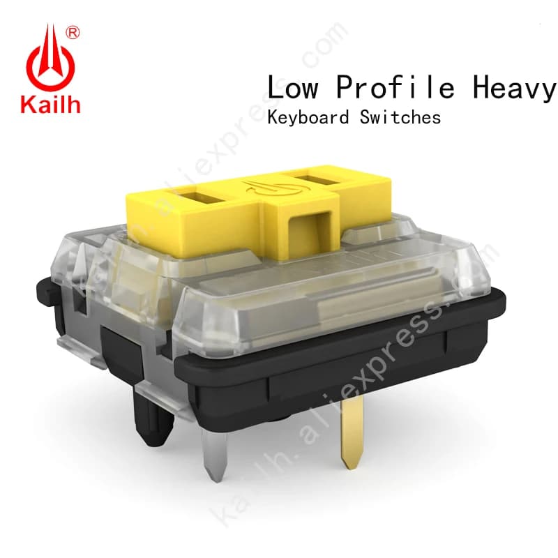 Kailh 10 pezzi Choc interruttore a basso profilo 1350 cioccolato interruttore tastiera meccanica 5 pin interruttore tattile lineare hot swap clicky