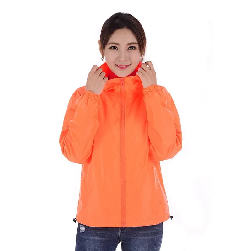 2025 New Women's Jacket Spring Autumn Jacket Casual Wind Jacket with Hood Coat Summer Solar Protection Clothing Family Size 7XL A8