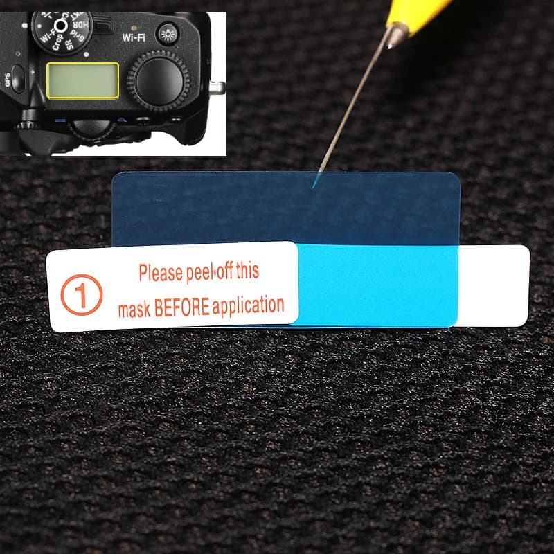 2x Top LCD Panel Protection Film for Panasonic Lumix DC-S1H DC-S1 DC-S1R DC S1 S1H S1R