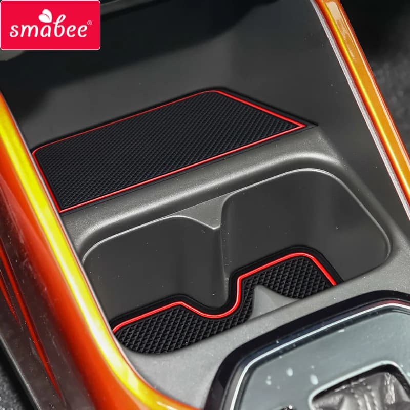 Smabee Cancello Slot Cup Pad For SUZUKI IGNIS Interior Accessories Pad Holder Dust Cover Water Anti-slip ROSSO/BIANCO/NERO