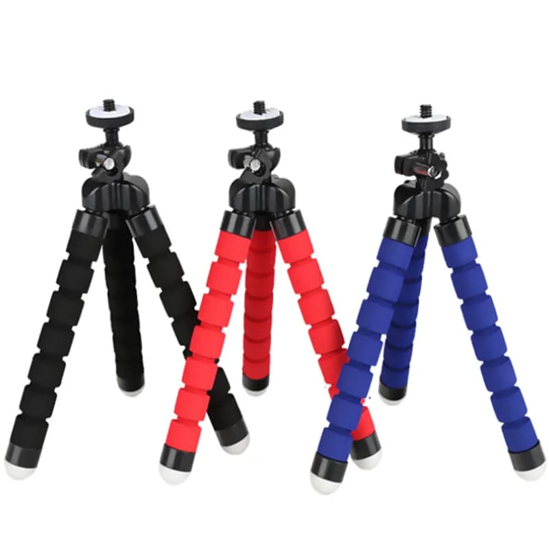 Nuovo mini treppiede flessibile per polpo fotocamera telefono treppiede supporto testa rotante a 360 gradi universale per fotocamera digitale telefono sportivo ACT