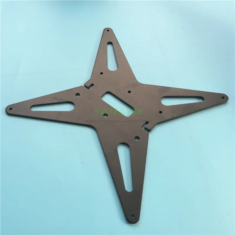 Black CR-10 All Metal Y trolley heated base support plate for 3D printer Creality CR-10 4mm thick light free shipping