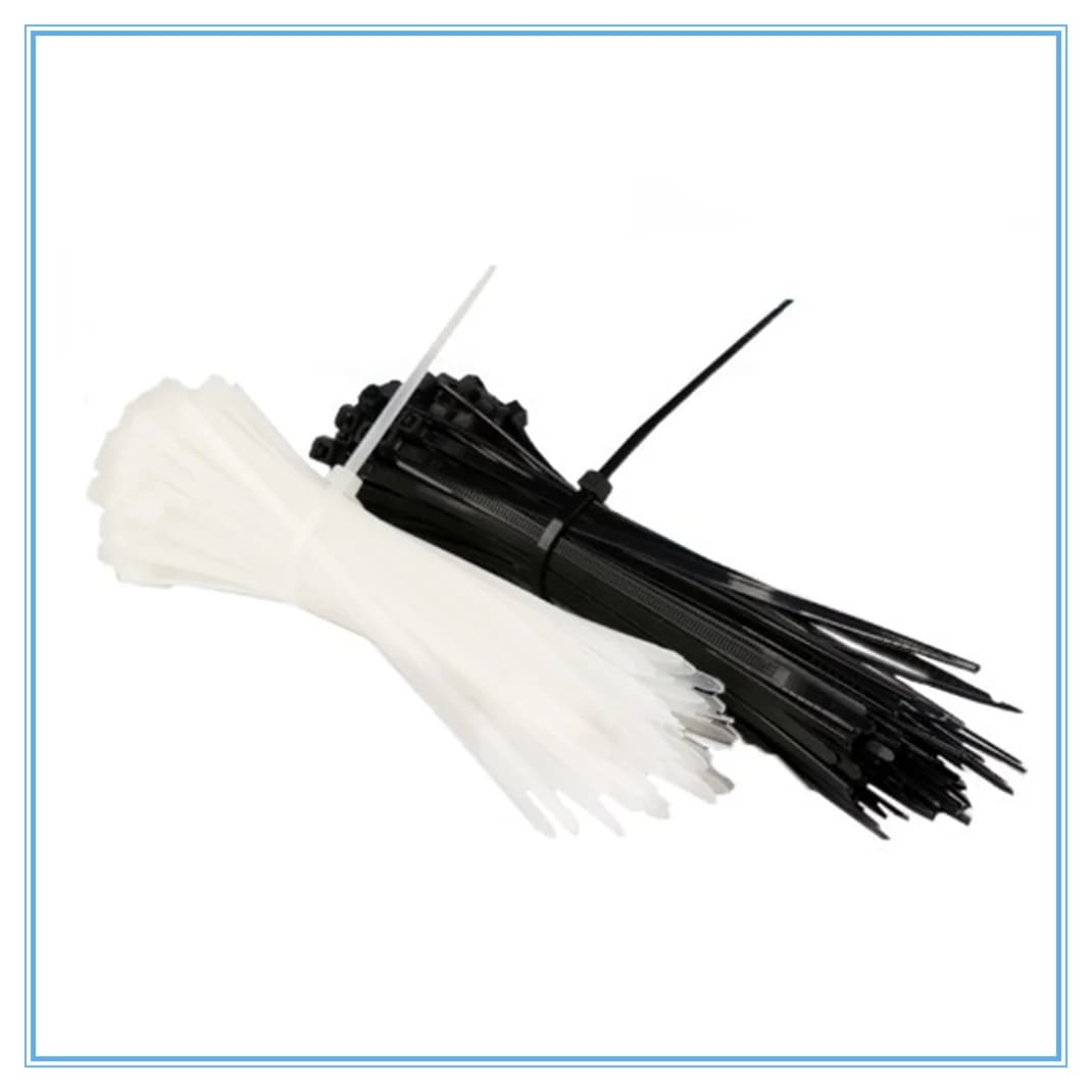 100 pz 5X150/200/250/300/350/400mm bianco nero latte cavo fascette fascette fermacavo in Nylon autobloccante