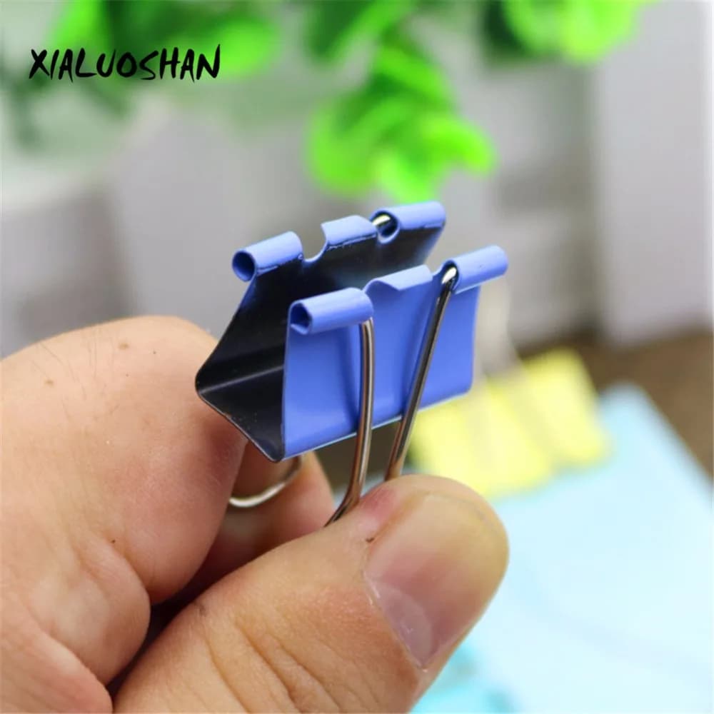 40 pz Clip di Carta In Metallo 25mm/32mm Coda Lunga Raccoglitore Pinze Documenti File Raccoglitore Cartella Organizzatore Ufficio Scuola Forniture di Cancelleria