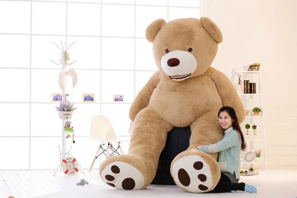 super enorme sorriso orso peluche, circa 240 cm orsacchiotto peluche orso bambola cuscino per dormire giocattolo regalo sorpreso w9498