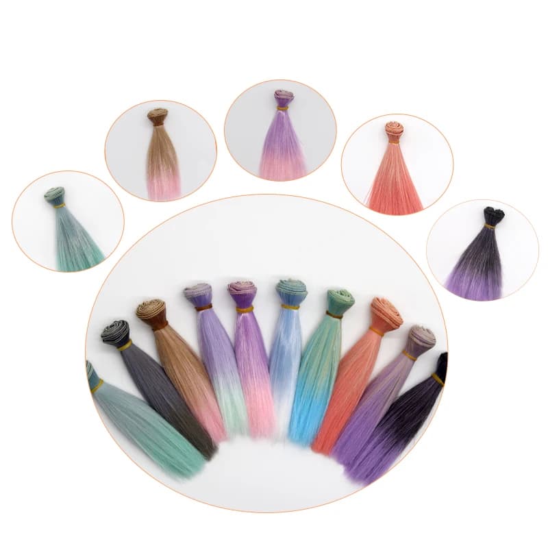 Msiredoll bjd wig Accessories 1piece 15*100CM or 25*100CM doll hair for 1/3 1/4 1/6 straight hair bjd wig diy Free shipping
