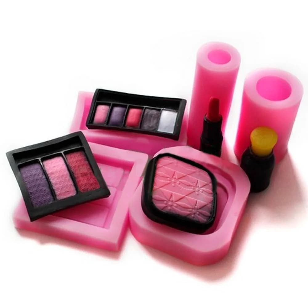 Stampi in Silicone Fai-da-Te per Fondente e Cioccolato, Strumento per Decorazione Torte, Cosmetici, Rossetti, Profumi, Decorazioni Nuziali, Stampi per Resina Epossidica, Gesso e Candele