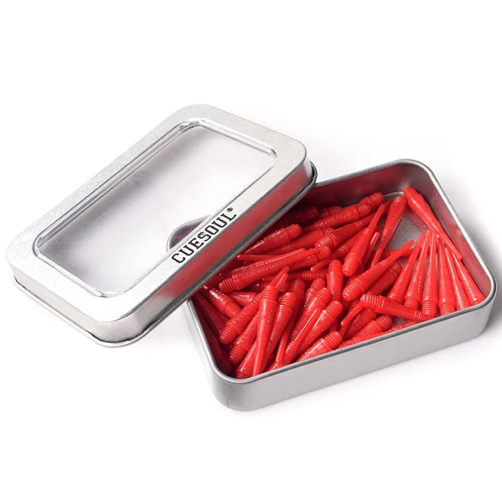 CUESOUL 100 punte per freccette con punta morbida in nylon rosso per freccette elettroniche