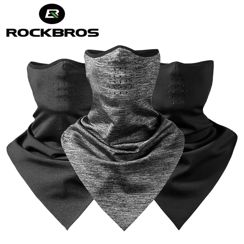 ROCKBROS ciclismo maschera invernale calda sciarpa antivento in pile sciarpa termica traspirante bici attrezzatura per biciclette accessori sportivi