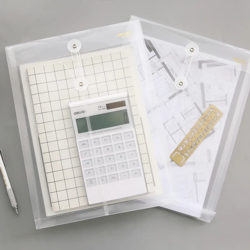 10 pz/lotto A4 Busta Colorata di Carta Ricevi Borsa di Plastica Trasparente Linea Dati File Copertura di Protezione forniture per ufficio scolastico