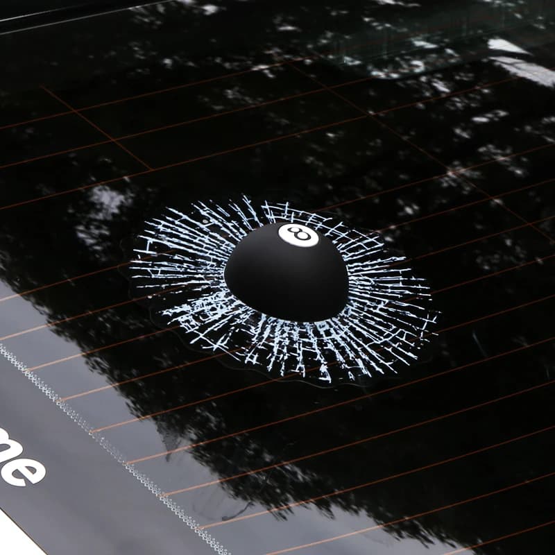 Adesivi per auto 3D Divertenti Auto Ball Hits Adesivo per finestra carrozzeria Baseball Tennis Decal Accessori per vw golf 4 5 6 /BMW 1 3 serie