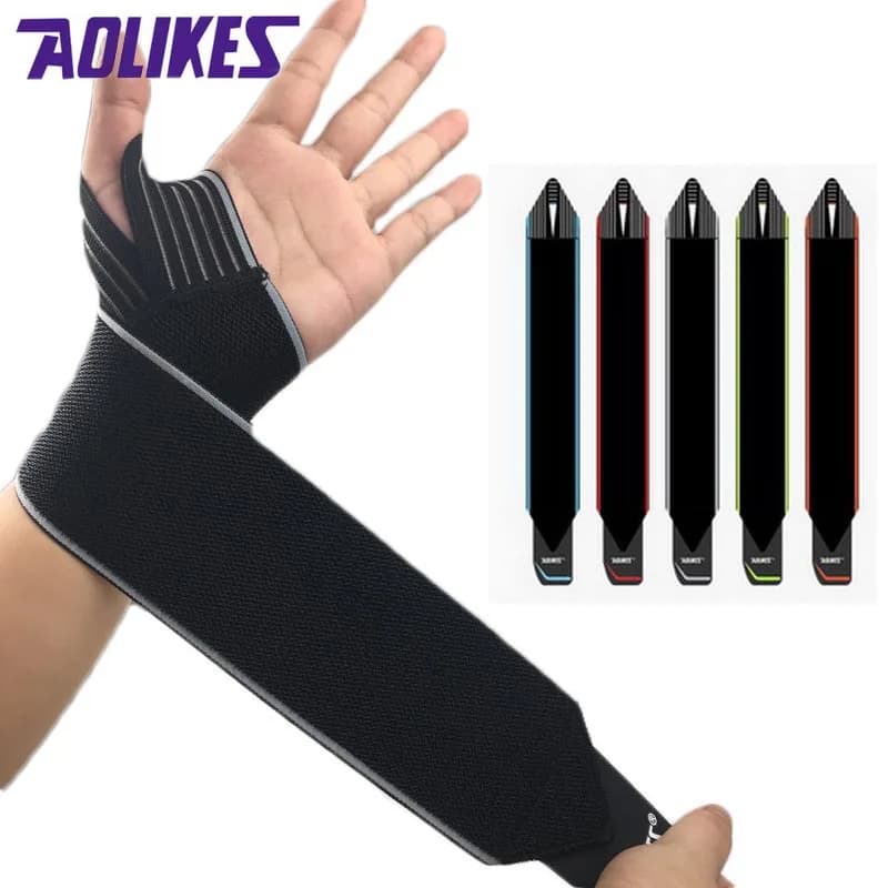 2 pezzi fasciatura elastica sportiva per il supporto del tutore per il polso fitness bodybuilding fasce per le mani cinturino per la protezione del polso cinturino da tennis palestra