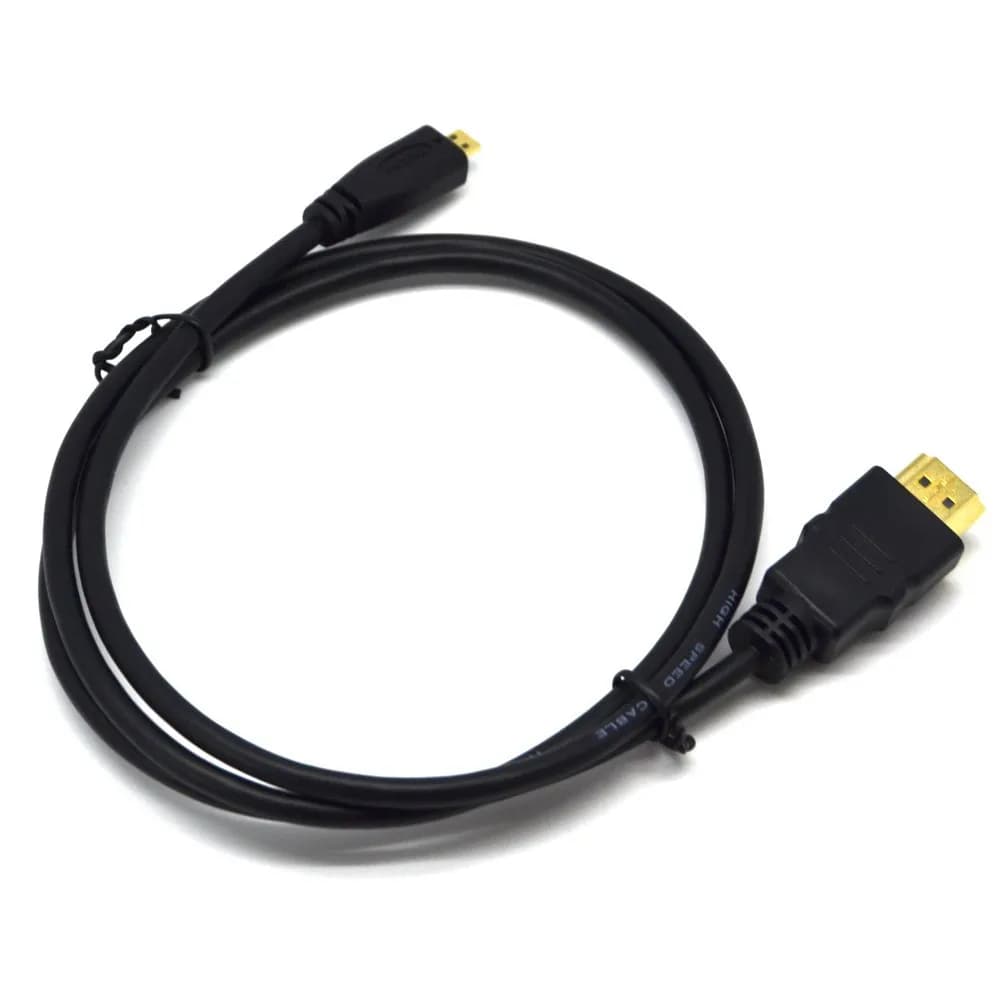 Micro HDMI cable compatible with HDTV of any length 1.4 V Gopro Hero 4/3 plus yi Action Camera 1 M / 1.5 M / 3 M / 5 M